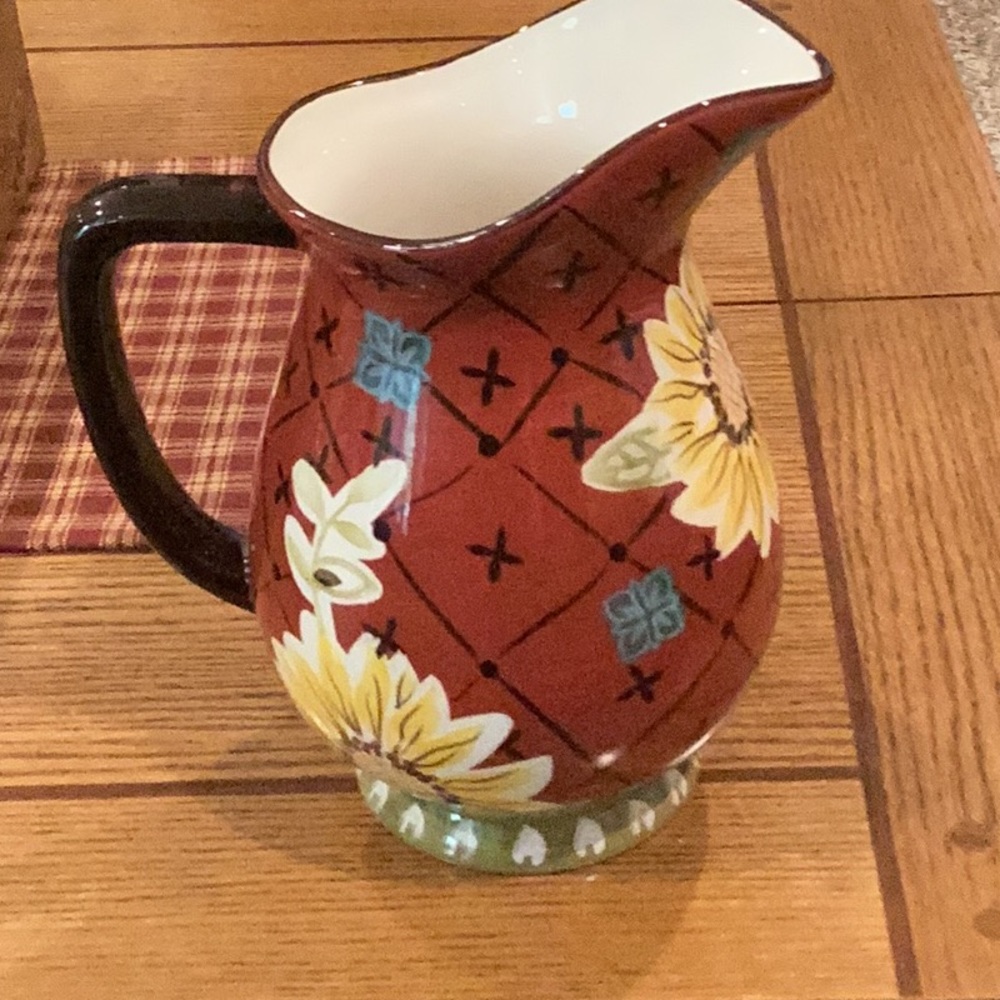 Floral pitcher